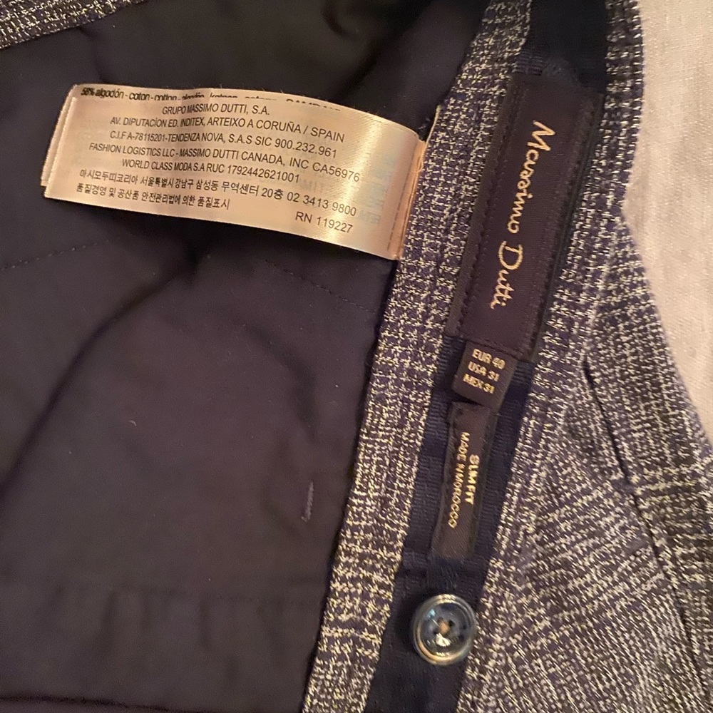 Massimo Dutti Cotton/Linen dress pants
